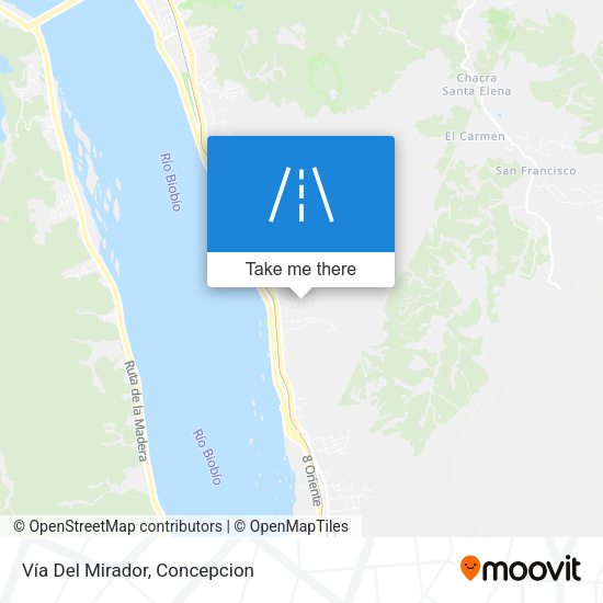 Vía Del Mirador map