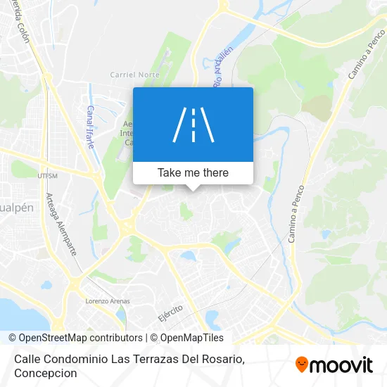 Mapa de Calle Condominio Las Terrazas Del Rosario
