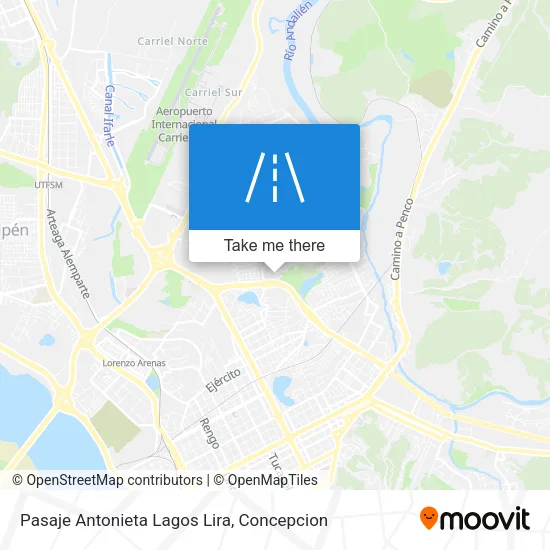 Mapa de Pasaje Antonieta Lagos Lira