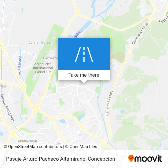 Mapa de Pasaje Arturo Pacheco Altamirano