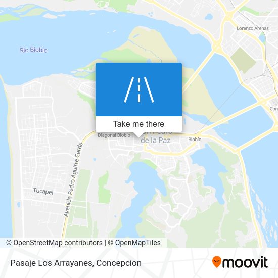 Pasaje Los Arrayanes map