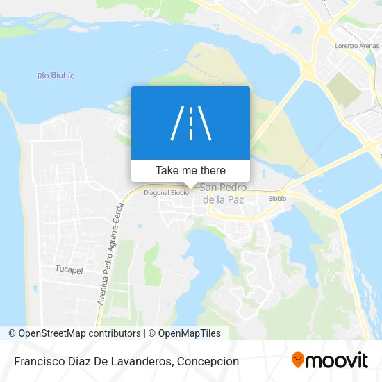 Francisco Diaz De Lavanderos map