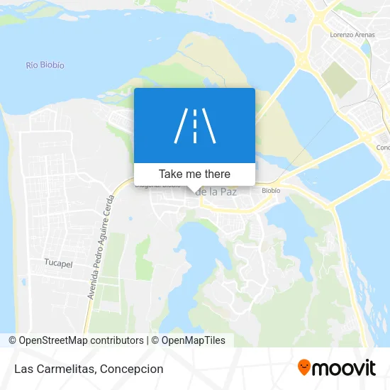 Las Carmelitas map