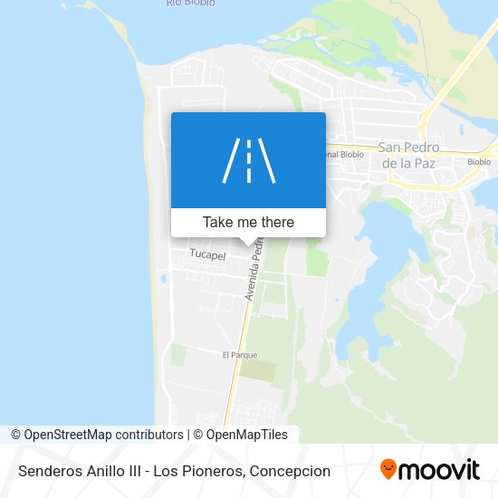 Mapa de Senderos Anillo III - Los Pioneros