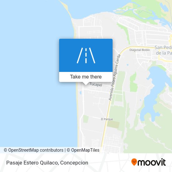 Mapa de Pasaje Estero Quilaco