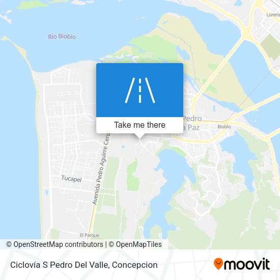 Mapa de Ciclovía S Pedro Del Valle