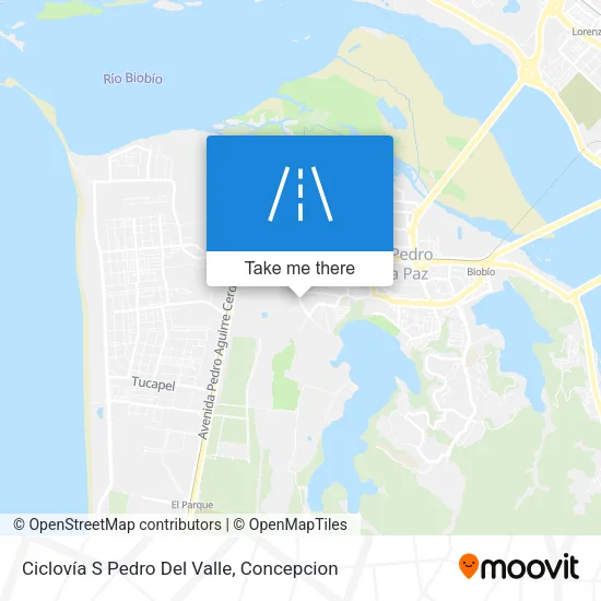 Ciclovía S Pedro Del Valle map