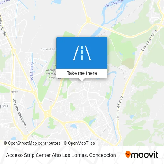 Mapa de Acceso Strip Center Alto Las Lomas
