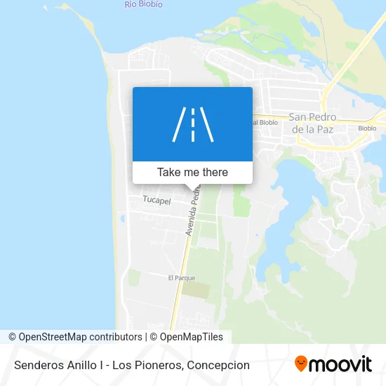 Mapa de Senderos Anillo I - Los Pioneros