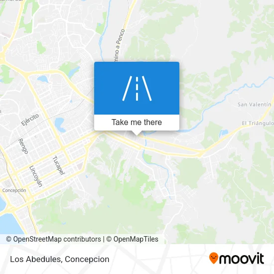 Los Abedules map