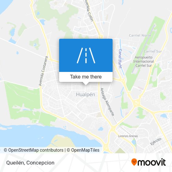 Mapa de Queilén