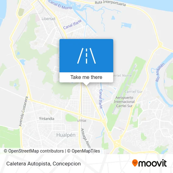 Mapa de Caletera Autopista