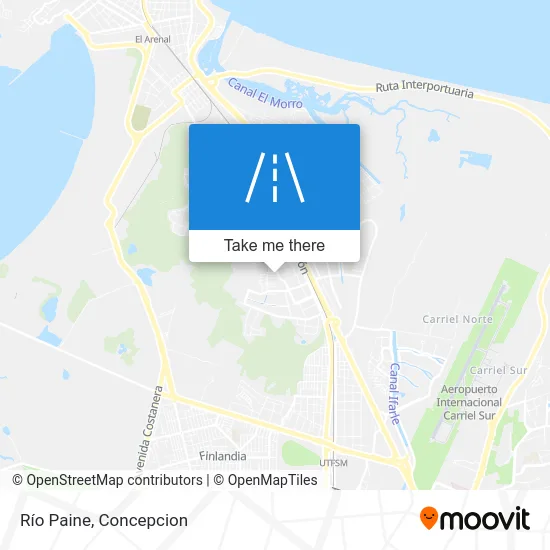 Río Paine map