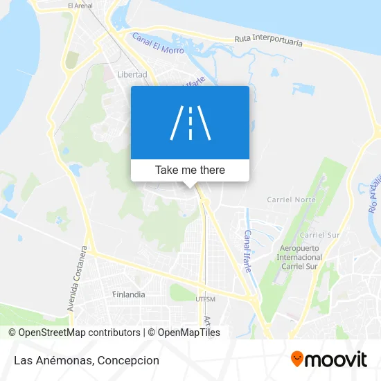 Mapa de Las Anémonas