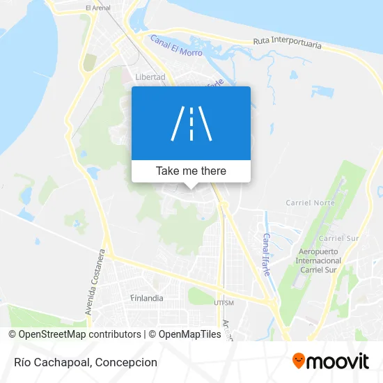 Río Cachapoal map