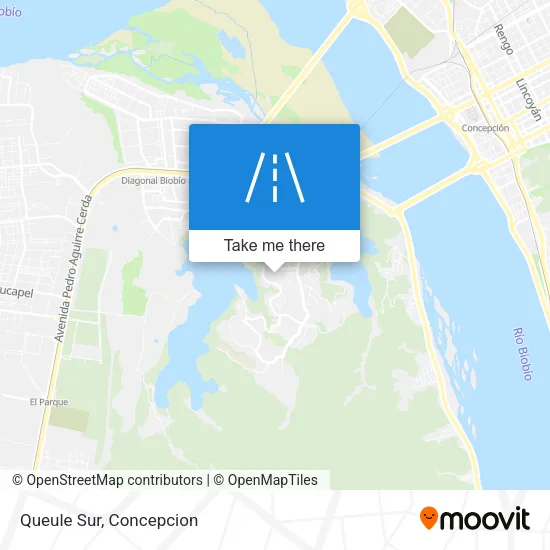 Queule Sur map