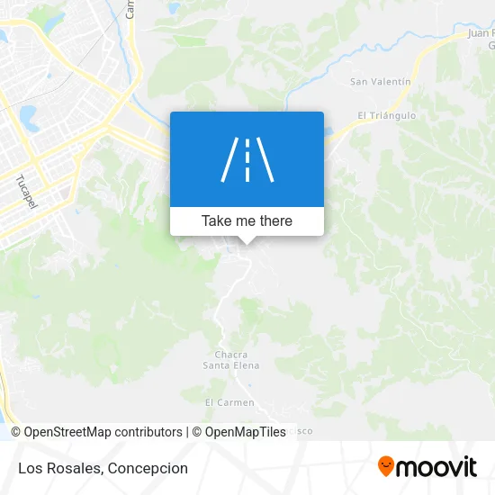 Los Rosales map