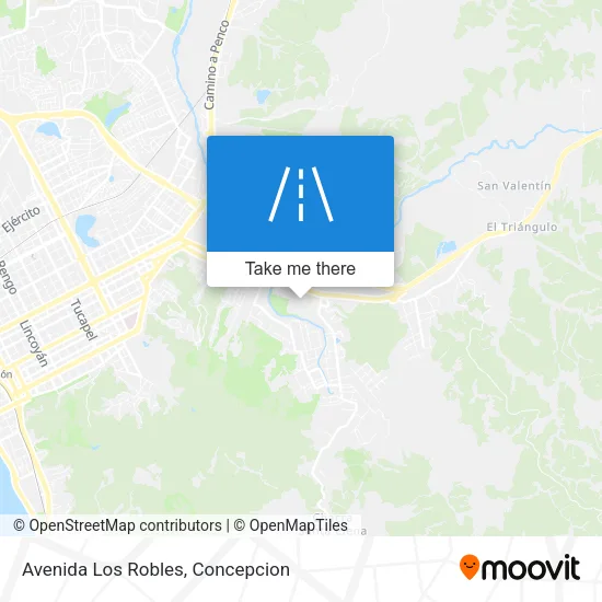 Avenida Los Robles map