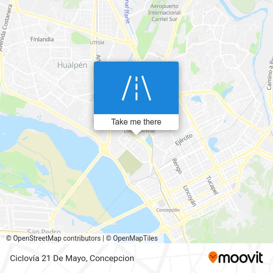 Ciclovía 21 De Mayo map