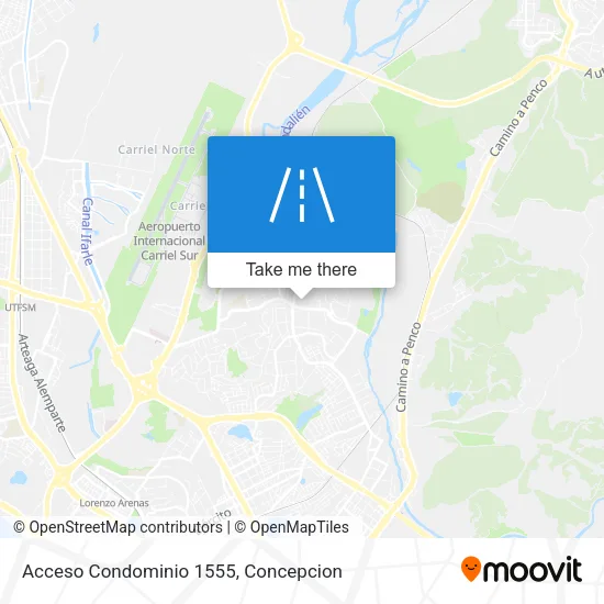 Acceso Condominio 1555 map
