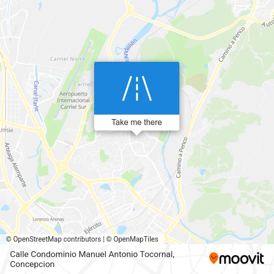 Calle Condominio Manuel Antonio Tocornal map