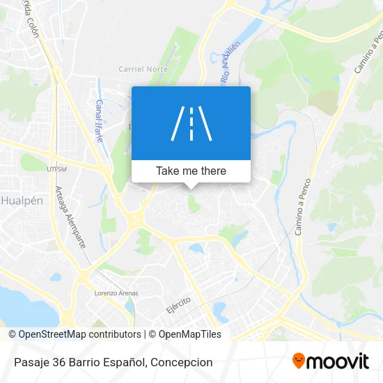 Mapa de Pasaje 36 Barrio Español