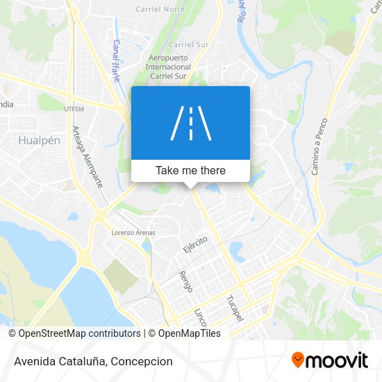 Avenida Cataluña map