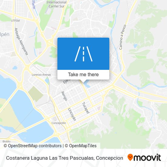 Costanera Laguna Las Tres Pascualas map