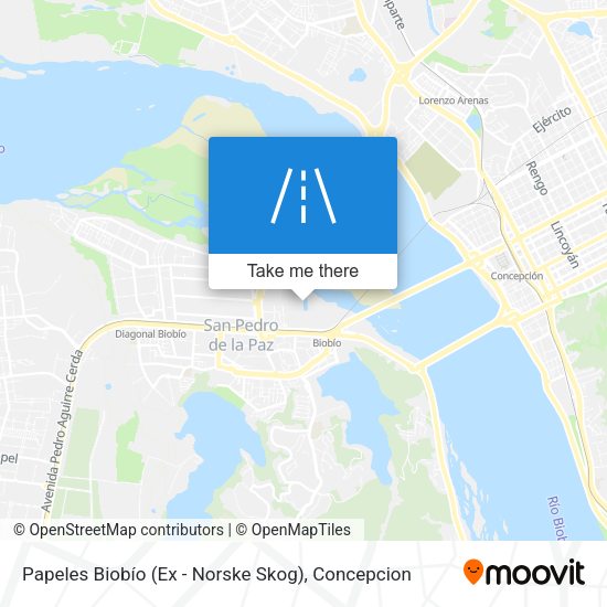 Papeles Biobío (Ex - Norske Skog) map