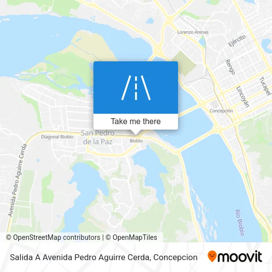 Salida A Avenida Pedro Aguirre Cerda map