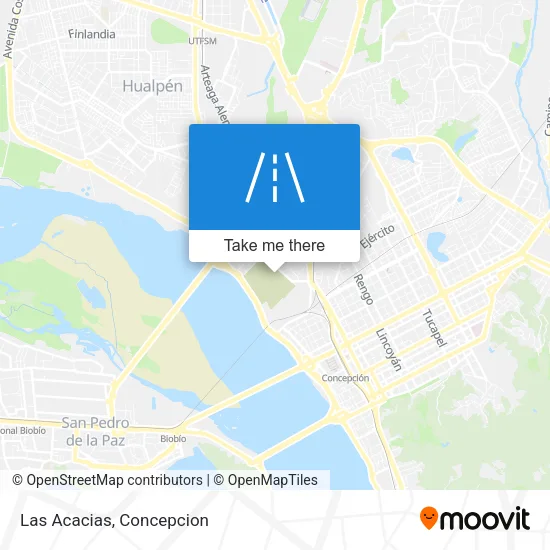 Las Acacias map