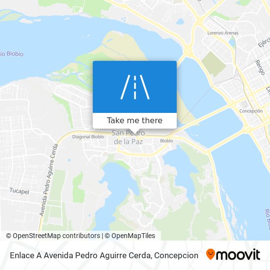 Mapa de Enlace A Avenida Pedro Aguirre Cerda