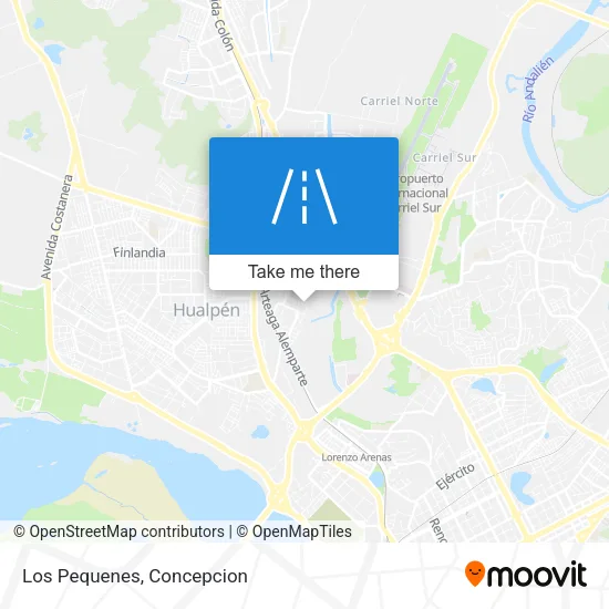 Los Pequenes map