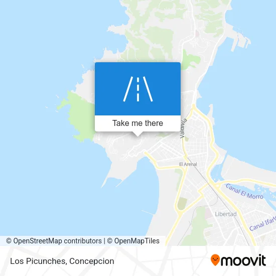 Los Picunches map