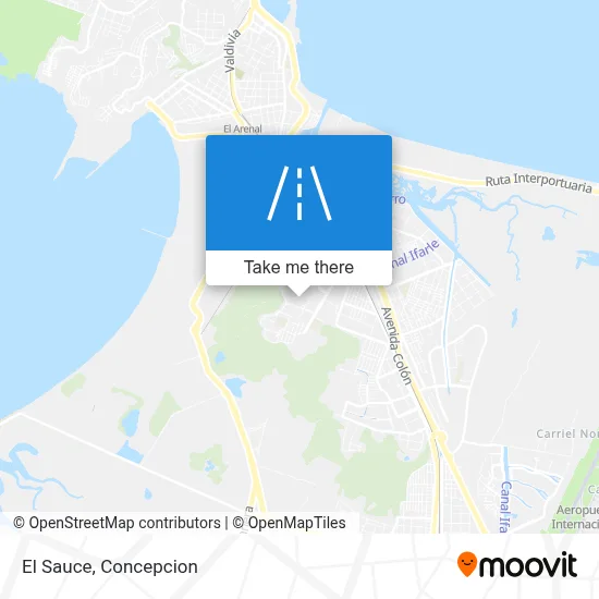El Sauce map