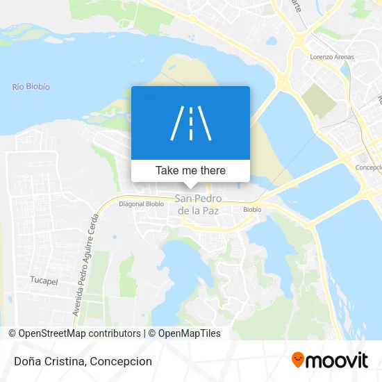 Doña Cristina map