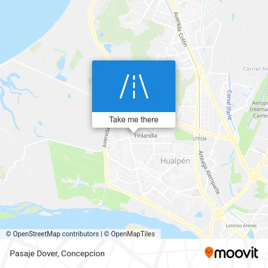 Mapa de Pasaje Dover