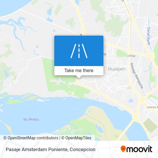 Mapa de Pasaje Amsterdam Poniente