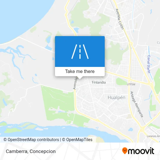 Camberra map