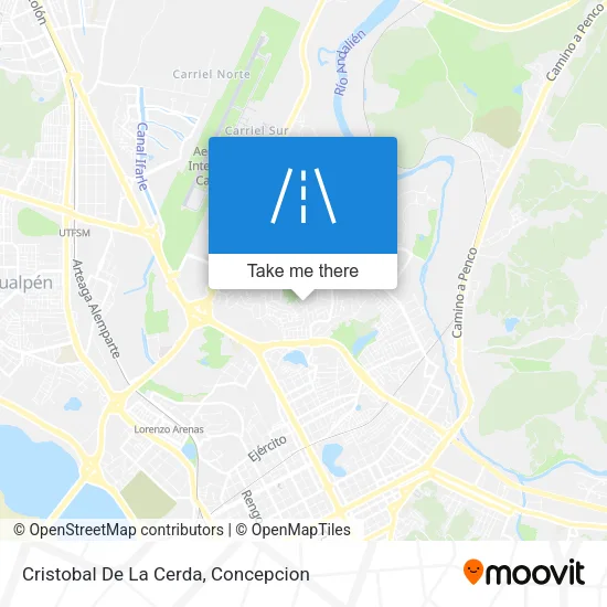 Mapa de Cristobal De La Cerda