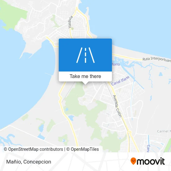 Mañío map