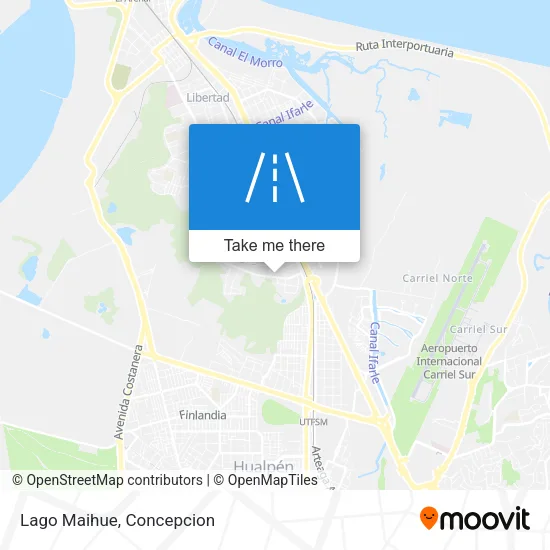 Lago Maihue map
