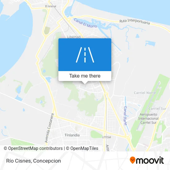 Mapa de Río Cisnes