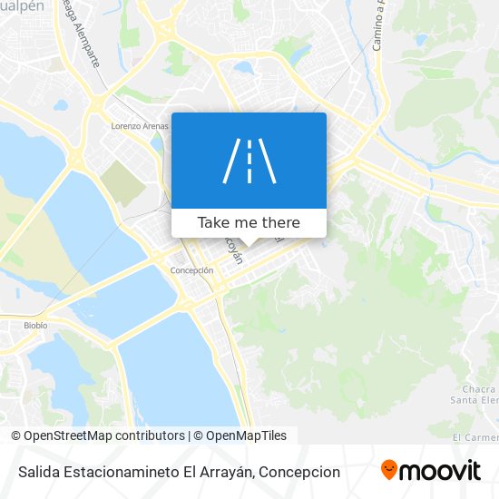 Mapa de Salida Estacionamineto El Arrayán