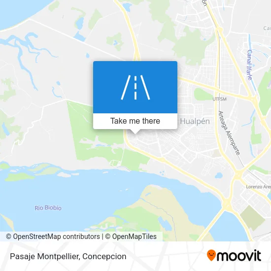 Mapa de Pasaje Montpellier