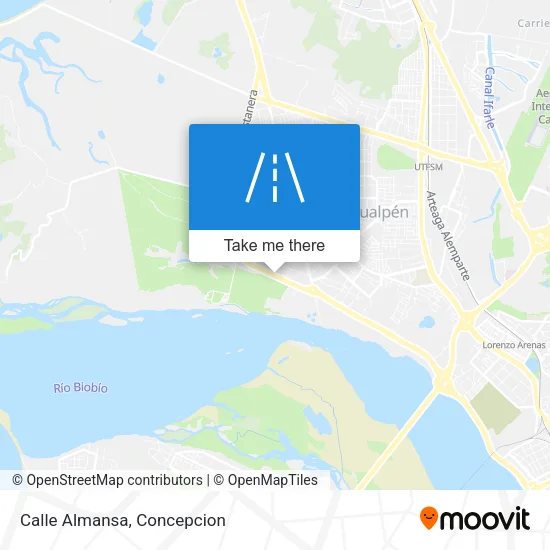 Calle Almansa map