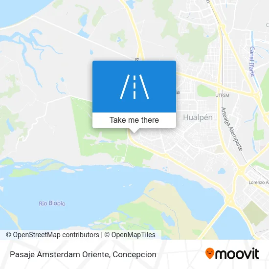 Mapa de Pasaje Amsterdam Oriente