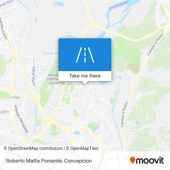 Mapa de Roberto Matta Poniente