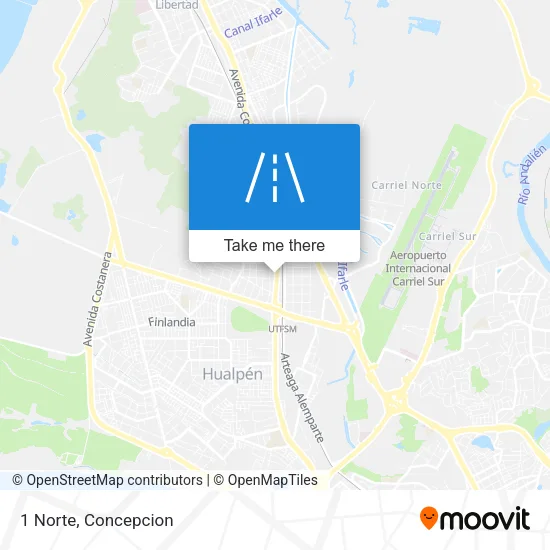 Mapa de 1 Norte