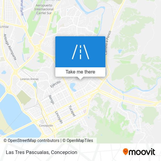 Las Tres Pascualas map